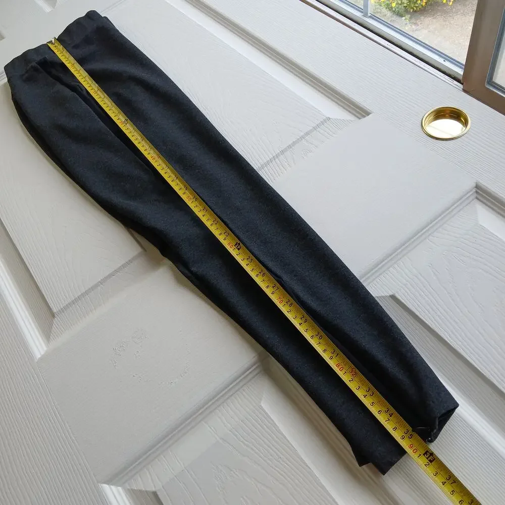 Old Navy Side Stripe Stevie Skinny Ankle Pants L heather grey hidden ankle zip - Picture 12 of 13